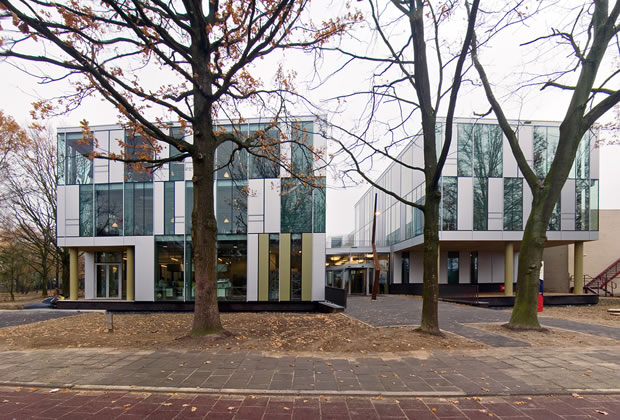 ROC Vijfkamplaan Eindhoven : entreegevel : odeon architecten